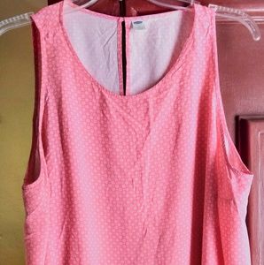 Old Navy coral printed tank top